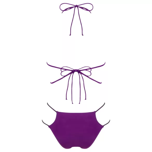 Obsessive Balitta - skinnende, halterneck bikini (lilla)