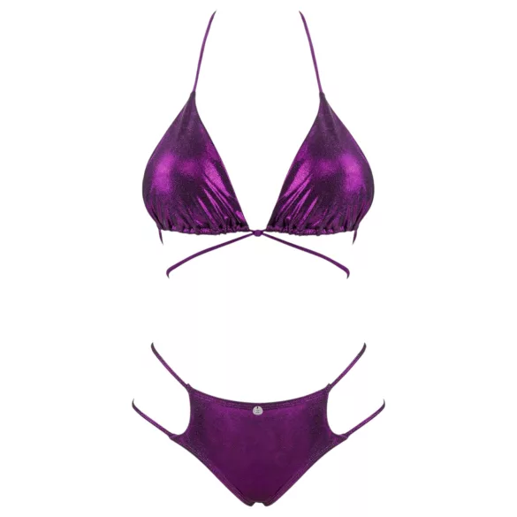 Obsessive Balitta - skinnende, halterneck bikini (lilla)