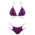Obsessive Balitta - skinnende hals-rem bikini (lilla)