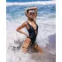 Obsessive Punta Negra - skinnende badedragt (sort)