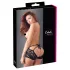 Cottelli - fransk trusse - pikant blonde - sort - XL