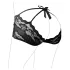 Cottelli - fransk trusse - pikant blonde - sort - XL