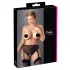 Cottelli Plus Size - blonde strømpeholder trusser (sort) - XXXXL