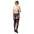 Cottelli Plus Size - blonde strømpeholder trusser (sort) - XXXXL