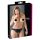 Cottelli Plus Size - blonde, åben trusse (sort) - XL