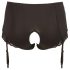Cottelli Plus Size - Åbne trusser med strømpebånd (sort) - 4XL