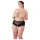 Cottelli Plus Size - åbne trusser med blonder og perler - sort - 3XL