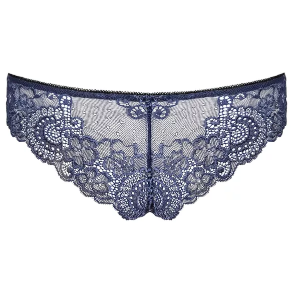 Obsessive Auroria - trusse til kvinder - sløjfe og broderi - blå - L/XL