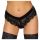 Cottelli Party - Kædeforstærket blonde trusse (sort) - XL