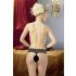 Cottelli - Perle Blonde Tanga (sort)