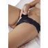 Cottelli - Perle Blonde Tanga (sort)