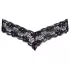 Cottelli - stringtrusse med dobbelte perler - blonde - sort - M