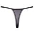Cottelli luksus broderet lilje tanga (sort-hvid)