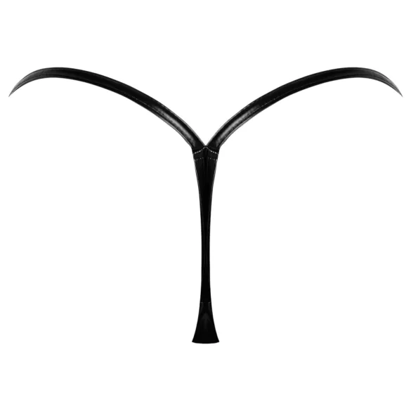 Noir - tanga - blank look - sort