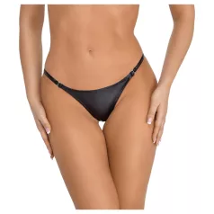 Noir - tanga - blank look - sort - L/XL