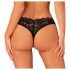 Obsessive Donna Dream - Åben blonde tanga (sort)
