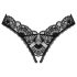 Obsessive Donna Dream - Åben blonde tanga (sort)