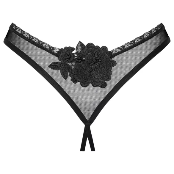 Obsessive - åben g-streng - sort - M/L