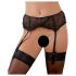 Cottelli - Sort basis strømpeholder - XXL