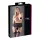Cottelli Plus Size - hofteholder med blonde og snøre - sort - XL