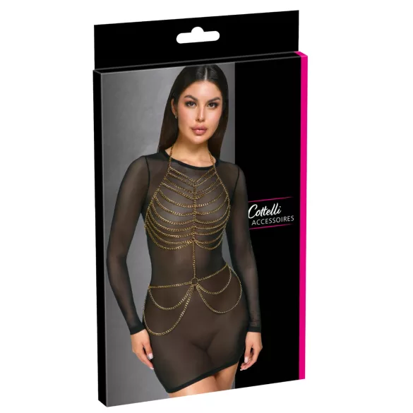 Cottelli - kropssele med kæde - guld