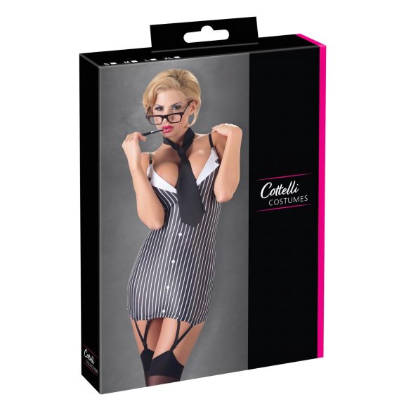 Cottelli - Stribet sekretærkostume