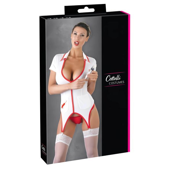 Cottelli - Sexet sygeplejerske-kostume med hofteholder
