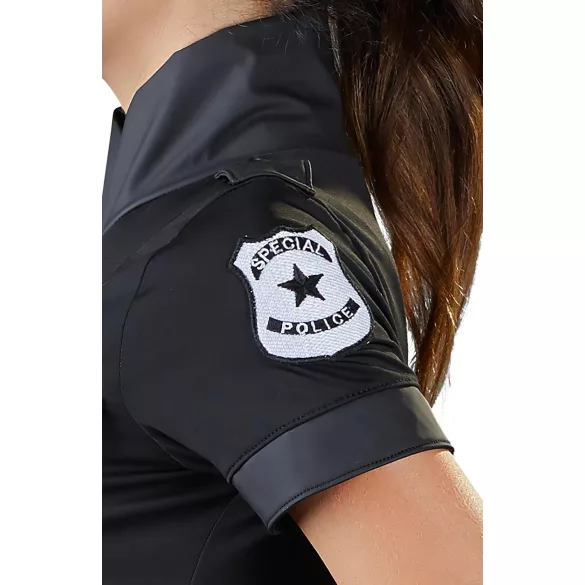 Cottelli Police - politikostume til kvinder - kjole - sort - XL