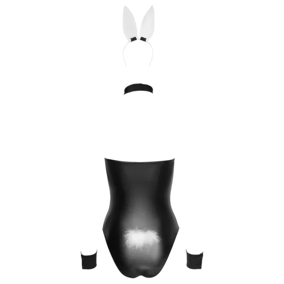 Cottelli Bunny - bunny kostume - blankt sexet outfit - 5 dele - XL