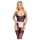 Cottelli - gennemsigtig stuepige kostume (sort-pink) - M