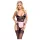 Cottelli - gennemsigtig stuepige kostume - sort/pink - L