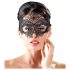 Cottelli - Sort blondermaske med broderi (sort)