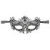 Cottelli - Sort blondermaske med broderi (sort)