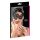Cottelli - Sort asymmetrisk maske med broderi (sort)