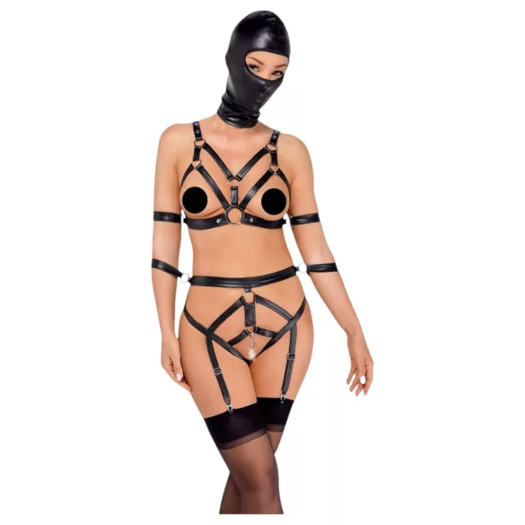 Bad Kitty - kropssele sæt med maske - sort