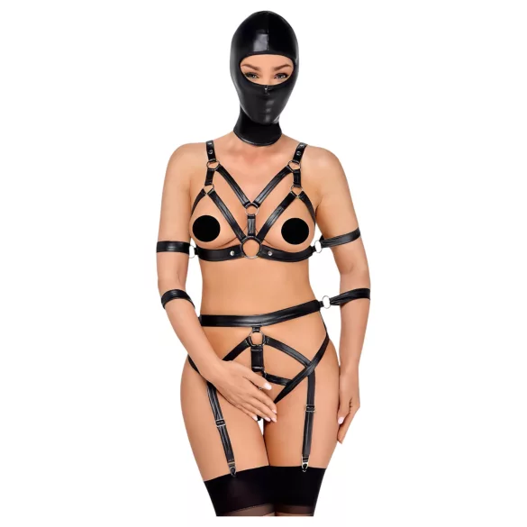 Bad Kitty - kropssele sæt med maske - sort - S