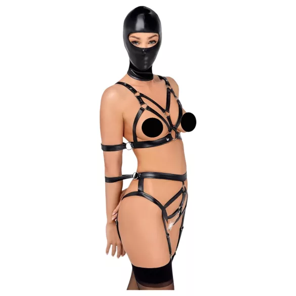Bad Kitty - kropssele sæt med maske - sort - L