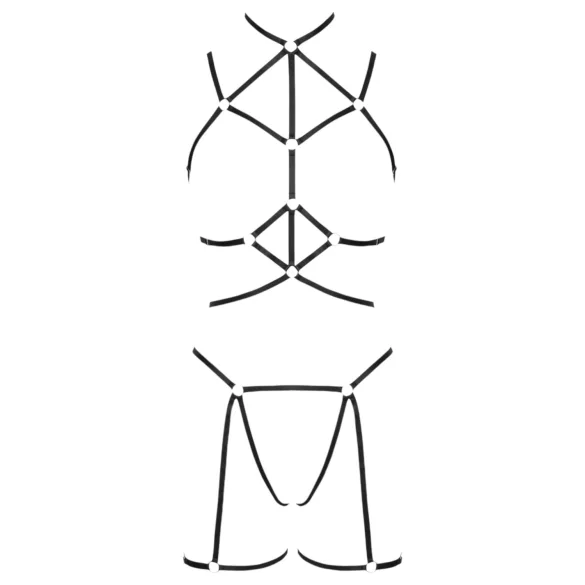 Cottelli - kropstjerne med tanga - sort - S-L