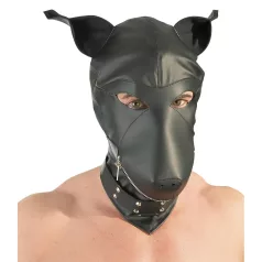 Kutya - fetich maske - sort - justerbar størrelse