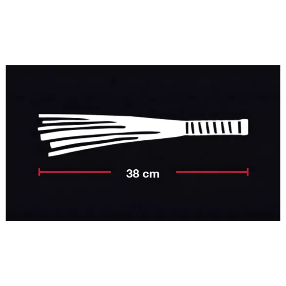 Bad Kitty - pisk - velouroverflade - rød