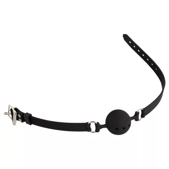 Bad Kitty - silikone gagball - mellem - sort