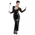 Bad Kitty - Skinnende, strasbesat spanker (sort)