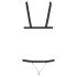 Bad Kitty - nittebesat body - sort (S-L)