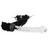 Bad Kitty - Elegant pisk med glasdildo (klar-sort)