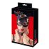 Bad Kitty - Sort strassmaske i kunstlæder (S-L)