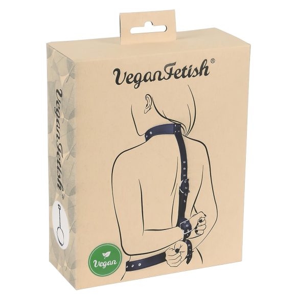 Vegan Fetish - Sort sæt til håndbinding bagud