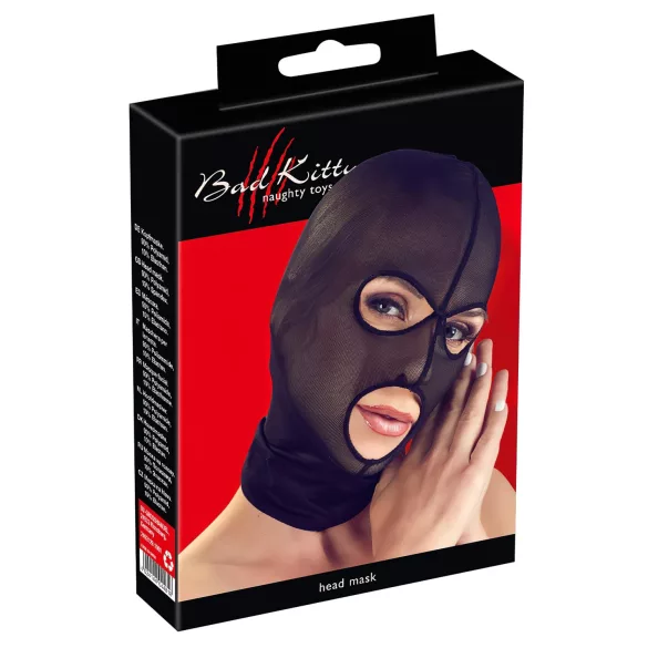 Bad Kitty - oralsexmaske - netmateriale - sort