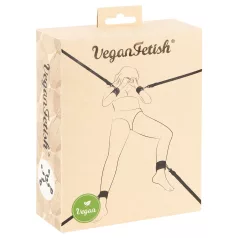 Vegan Fetish - bondage sæt til seng - sort