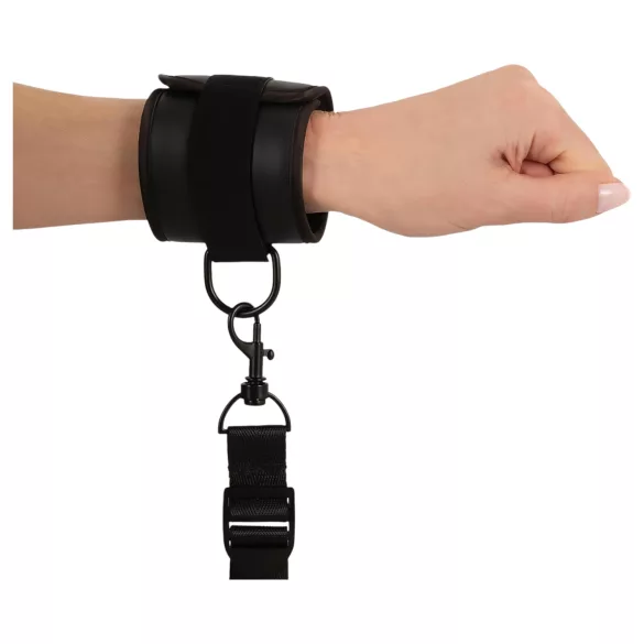 Vegan Fetish - bondage sæt til seng - sort