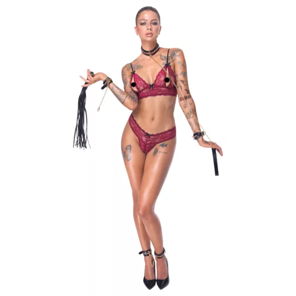 Bad Kitty - bondage sæt - 6 dele - sort